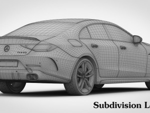 mercedes-amg cls 2019 detailed interior Model 3D