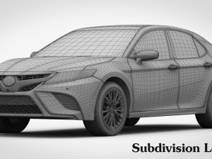 toyota camry se 2018 3D-Modell