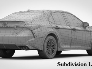 toyota camry se 2018 3D-Modell