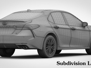 toyota camry se 2018 3D-Modell