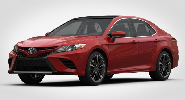 toyota camry xse 2018 detailed interior 3D 模型 .c4d .max .obj .3ds .fbx .stl .blend 