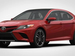 toyota camry xse 2018 detaylı iç mekan 3D Model