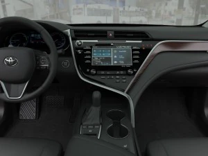 toyota camry xse 2018 detaylı i&ccedil; mekan 3D Model