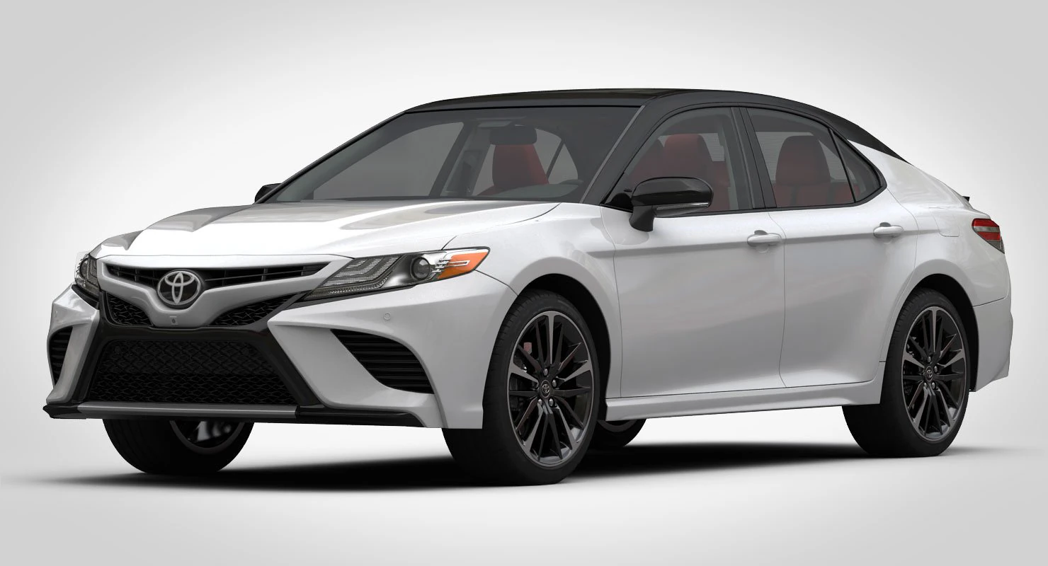 toyota camry xse v6 2018 detaied interior 3D Model .c4d .max .obj .3ds .fbx .stl .blend