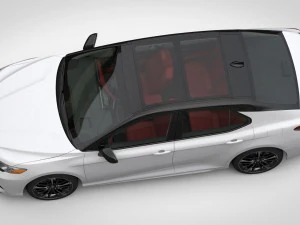 toyota camry xse v6 2018 detaied interior 3D Model