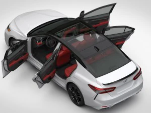 toyota camry xse v6 2018 detaied interior 3D Model