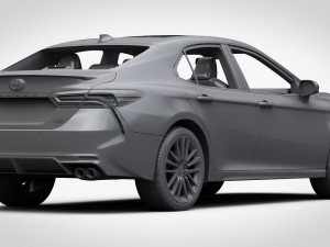 toyota camry xse v6 2018 detaied interior 3D 模型