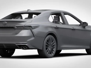 toyota camry xse v6 2018 detaied interior 3D Model