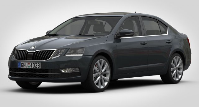 skoda octavia 2017 3Dモデル .c4d .max .obj .3ds .fbx .stl .blend 