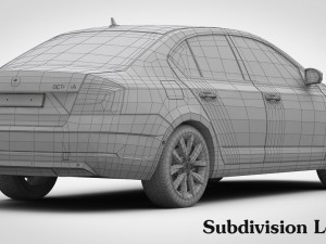 skoda octavia 2017 3Dモデル