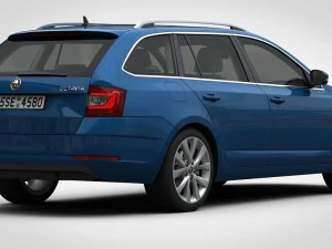 skoda octavia combi 2017 3D Model