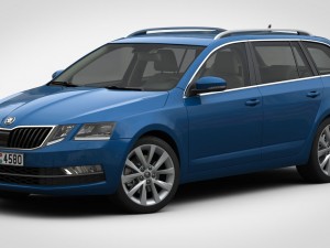 skoda octavia combi 2017 3D Model
