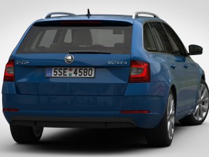 skoda octavia combi 2017 3D Model