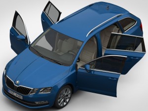 skoda octavia combi 2017 3D Model