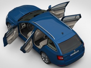 skoda octavia combi 2017 3D Model