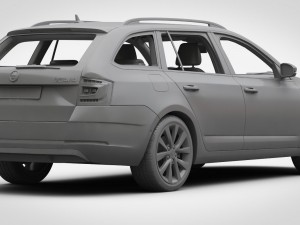 skoda octavia combi 2017 3D Model