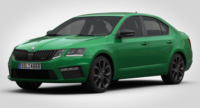 skoda octavia rs 2017 3D Модель .c4d .max .obj .3ds .fbx .stl .blend 