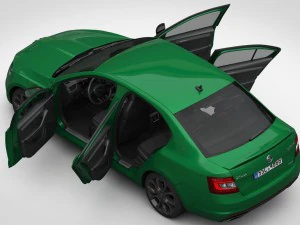 skoda octavia rs 2017 3D Model