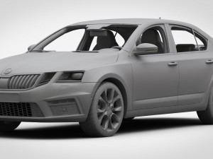skoda octavia rs 2017 3D Модель
