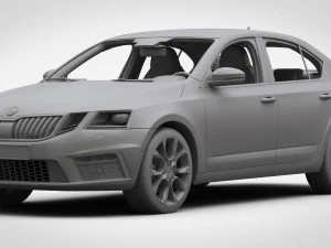 skoda octavia rs 2017 3D Model