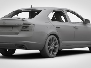 skoda octavia rs 2017 3D Модель
