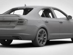 skoda octavia rs 2017 3D Model