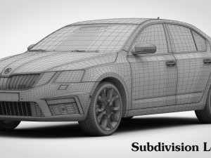 skoda octavia rs 2017 3D Модель