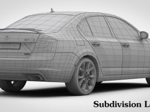 skoda octavia rs 2017 3D Модель