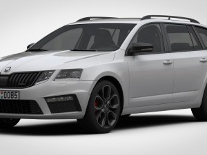Skoda octavia combi rs 2017 3D Model