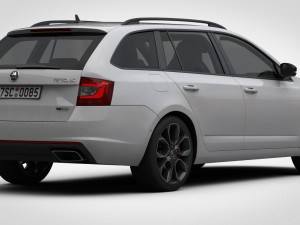 Skoda octavia combi rs 2017 3D 模型