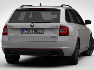 Skoda octavia combi rs 2017 3D 模型