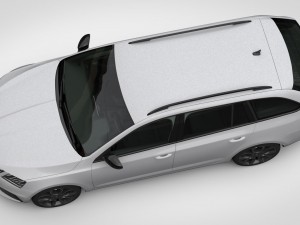 Skoda octavia combi rs 2017 3D 模型