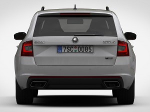 Skoda octavia combi rs 2017 3D 模型