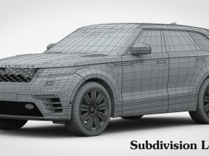 range rover velar r-dynamic hse 2018 3D Model