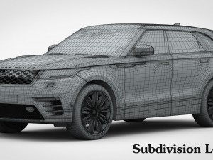 range rover velar r-dynamic hse 2018 3D Model