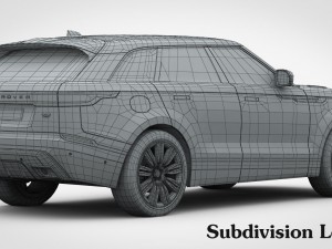 range rover velar r-dynamic hse 2018 3D Model