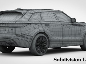 range rover velar r-dynamic hse 2018 3D Model
