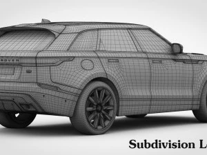 range rover velar r-dynamic se 2018 3D Model