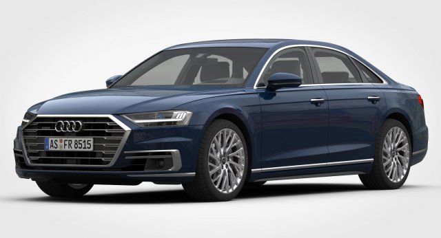 3d audi a8 2018 Modelo 3D .c4d .max .obj .3ds .fbx .stl .blend 
