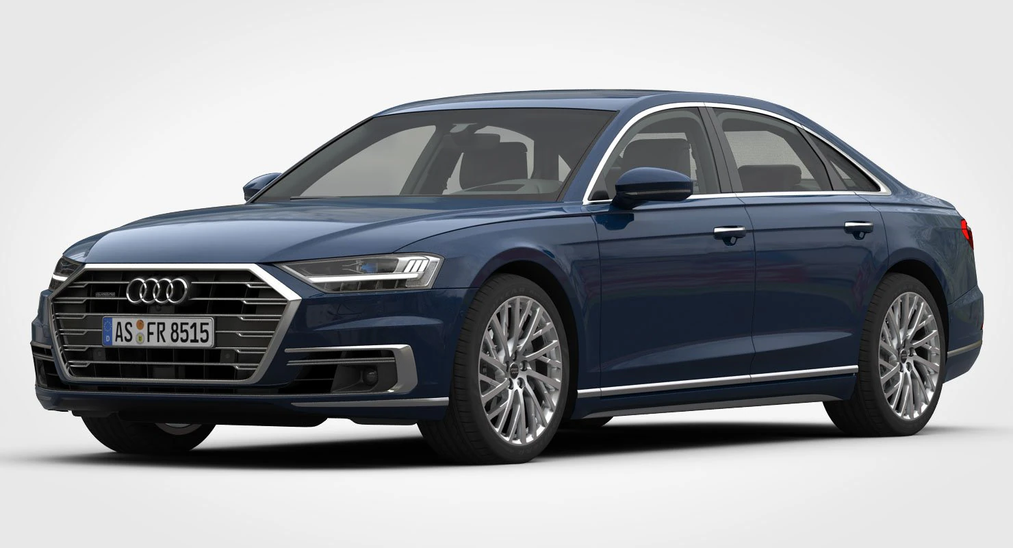 3d audi a8 2018 3D Model .c4d .max .obj .3ds .fbx .stl .blend 