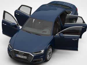 3d audi a8 2018 Modelo 3D