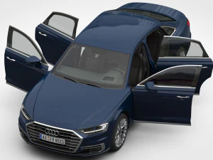 3d audi a8 2018 3D Model