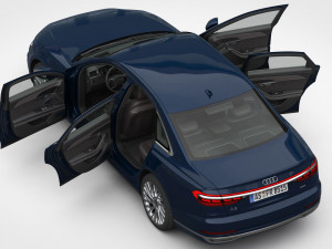 3d audi a8 2018 Modelo 3D