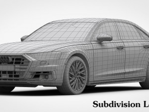 3d audi a8 2018 Modelo 3D