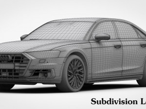 3d audi a8 2018 Modelo 3D