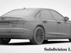 3d audi a8 2018 3D Model
