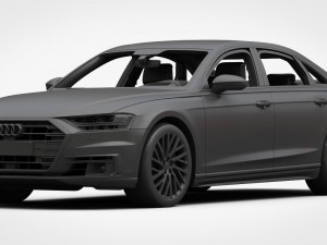 3d audi a8 2018 Modelo 3D