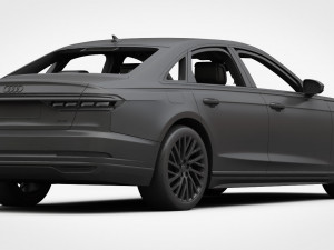 3d audi a8 2018 Modelo 3D