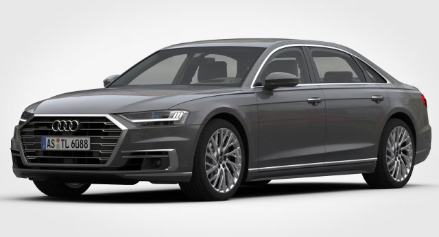 audi a8 long 2018 3D 模型 .c4d .max .obj .3ds .fbx .stl .blend 