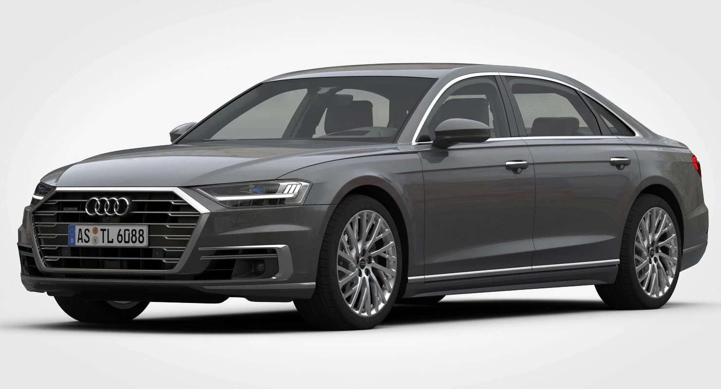 audi a8 long 2018 3D Model .c4d .max .obj .3ds .fbx .stl .blend 